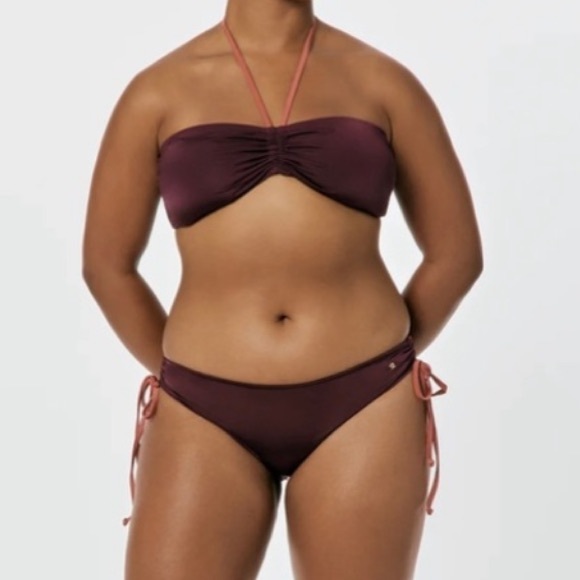 Series the Label IRO GATHERED TOP in Wine - Picture 2 of 6